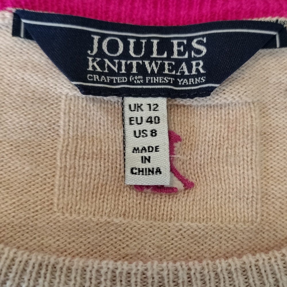 JOULES FESTIVE LUX REINDEER SWEATER, Size 8 - Picture 10 of 15